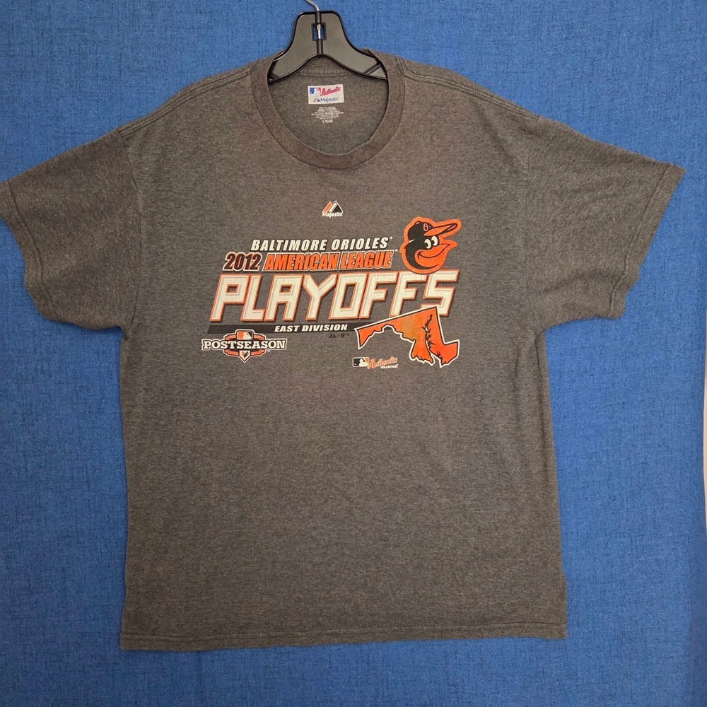 BALTIMORE ORIOLES 2012 AL EAST CHAMPIONS POSTSEASON T-SHIRT LARGE